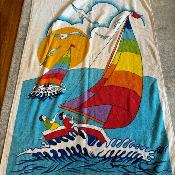 Vintage beach towel - Picture 4 of 8
